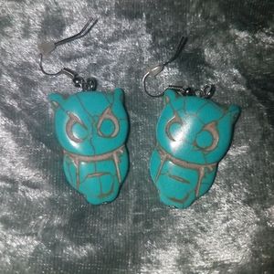 Turquoise Earrings owls